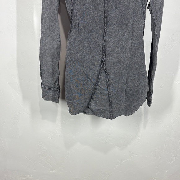 Affliction Women's Charcoal Long Sleeve Tee size small - Picture 9 of 11